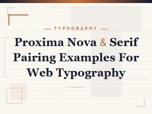 Proxima Nova Serif Pairing Examples for Web Typography